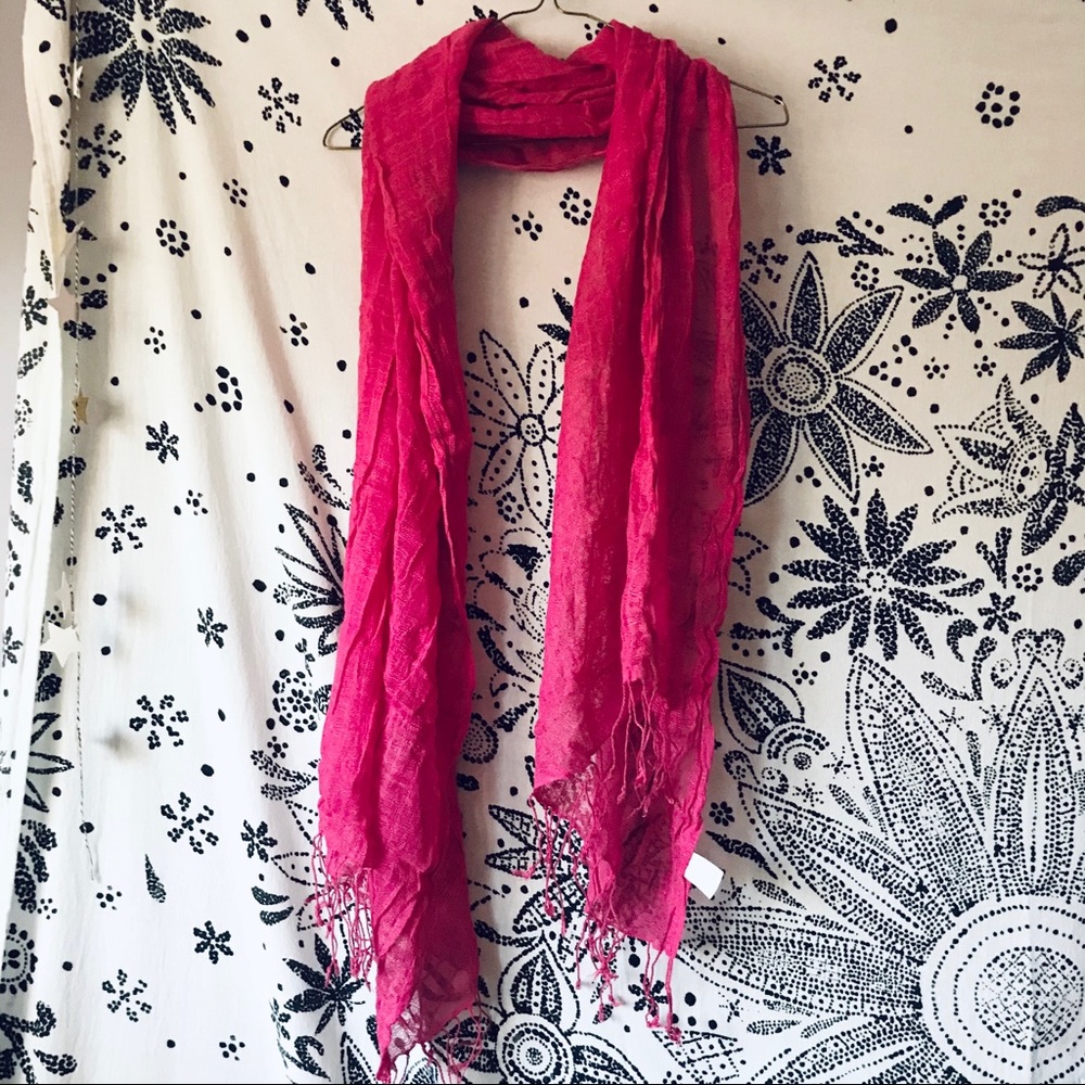 Berkshire Handkerchief Co. fringe straight scarf